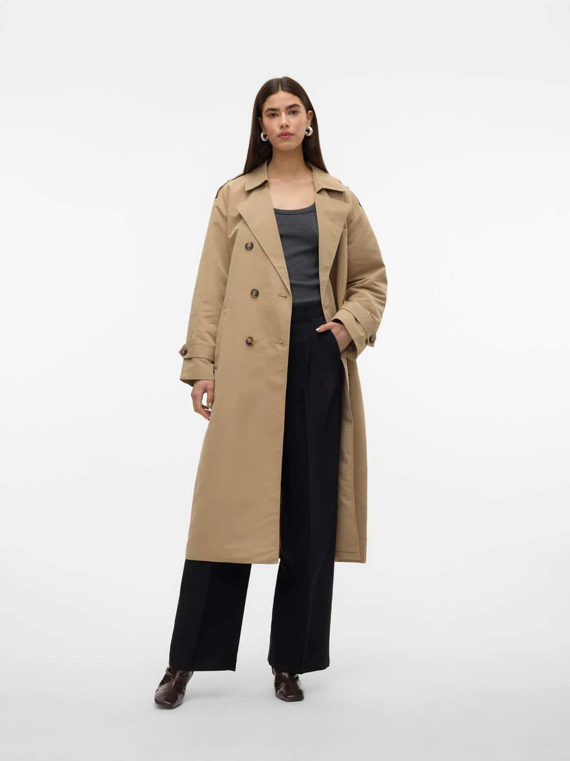 Vero Moda Trenchcoat VMCHLOE LONG TRENCHCOAT GA NOOS günstig online kaufen