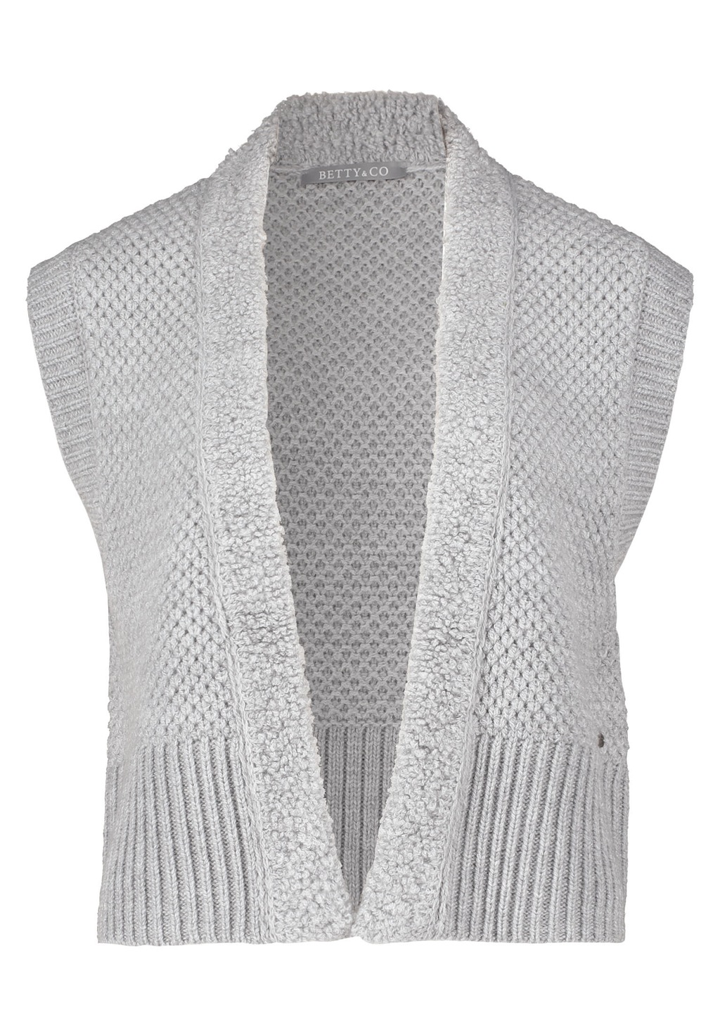 Betty&Co Strickjacke "Betty & Co Damen Strickweste ohne Arm", Struktur günstig online kaufen