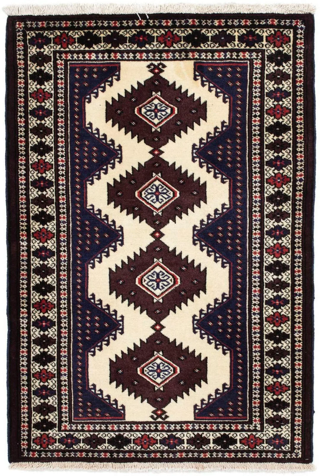 morgenland Wollteppich »Moud Felder 303 x 207 cm«, rechteckig, 10 mm Höhe, günstig online kaufen