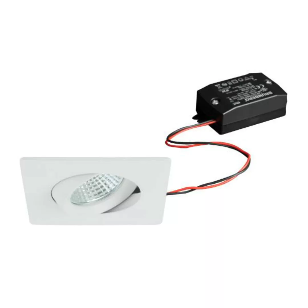 Brumberg LED-Einbaustrahlerset, schaltbar, weiß, quadratisch - 38455073 günstig online kaufen