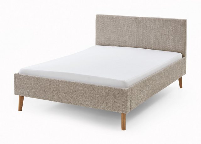 meise.möbel Polsterbett Leros (mit Boucle-Stoff in Taupe, Liegefläche 140x2 günstig online kaufen