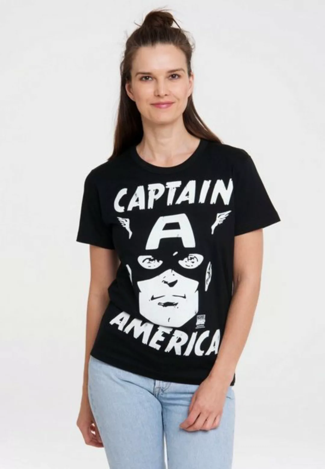 LOGOSHIRT T-Shirt "Marvel Comics - Captain America", mit lizenziertem Print günstig online kaufen