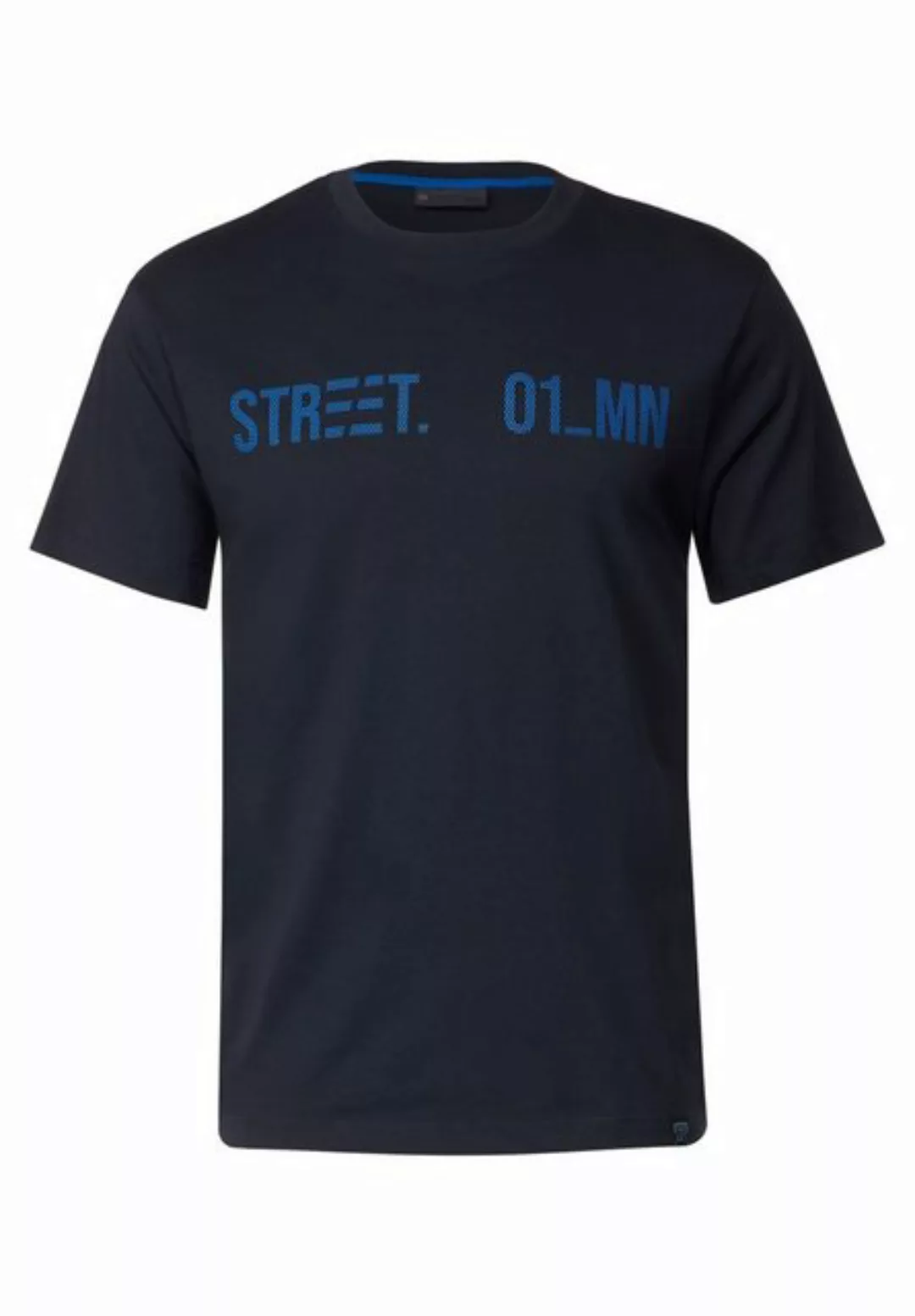 STREET ONE MEN T-Shirt, aus Jersey in Unifarbe günstig online kaufen