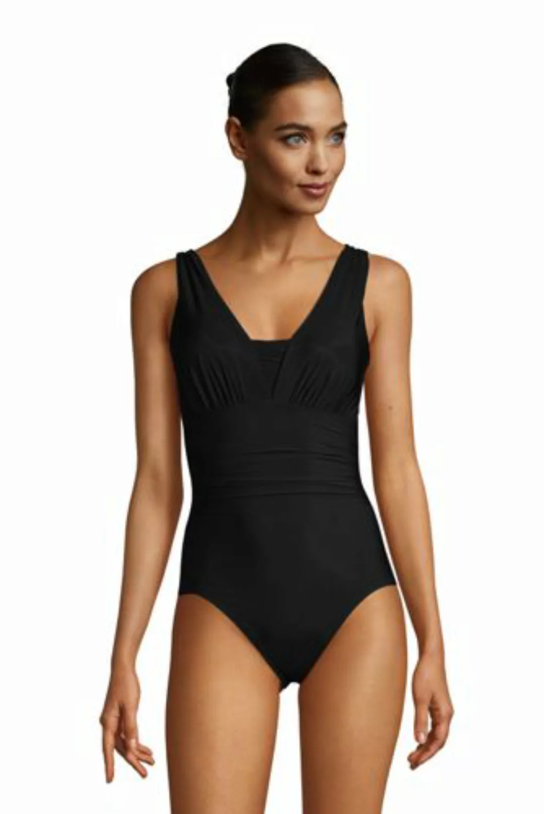 Shape-Badeanzug mit V-Ausschnitt SLENDER in großen Größen, Damen, Größe: 56 günstig online kaufen