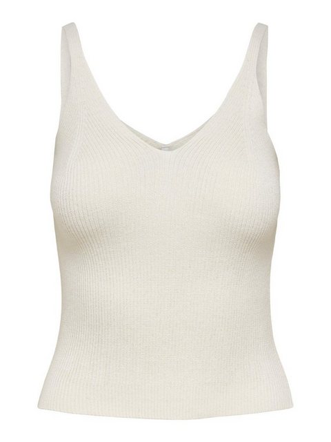 ONLY Shirttop Kurz Geripptes Crop Top V-Ausschnitt ONLLINA (1-tlg) 4107 in günstig online kaufen