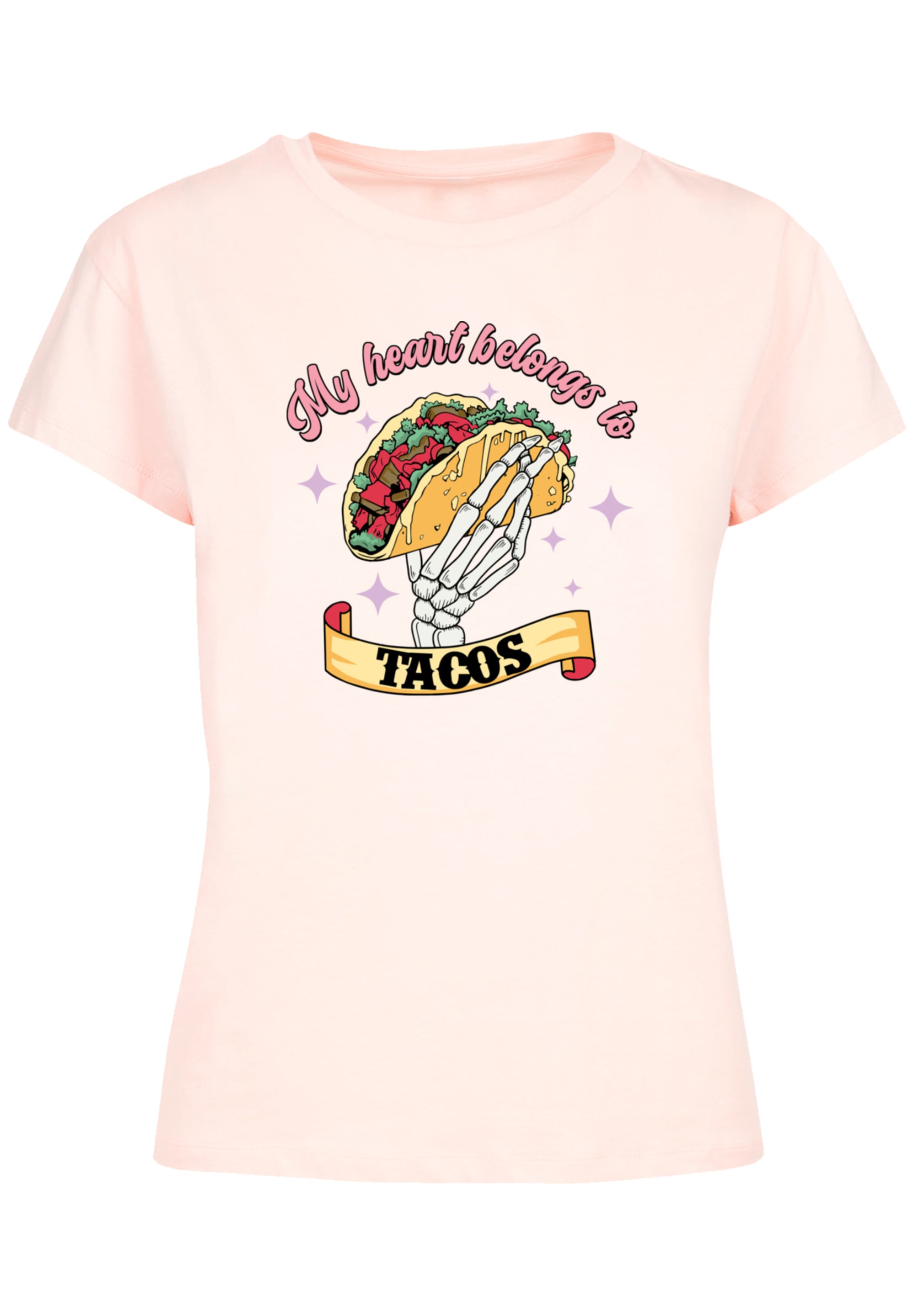 F4NT4STIC T-Shirt "Anti Valentinstag My Herz belongs to tacos", Premium Qua günstig online kaufen