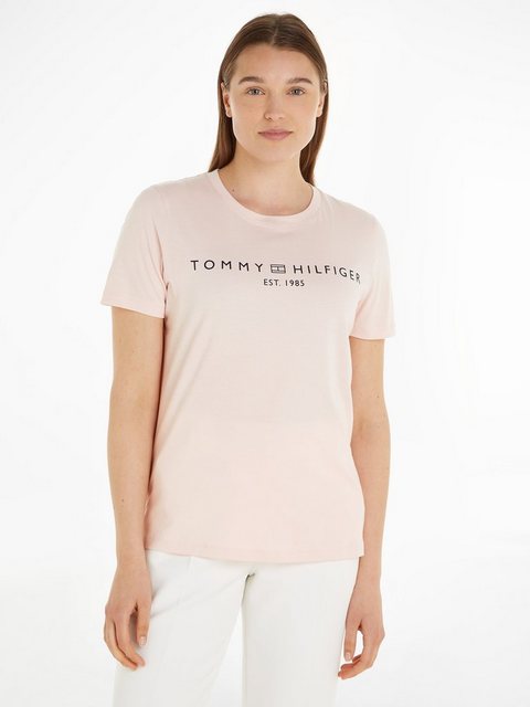 Tommy Hilfiger T-Shirt REG CORP LOGO C-NK SS mit Logoschriftzug günstig online kaufen