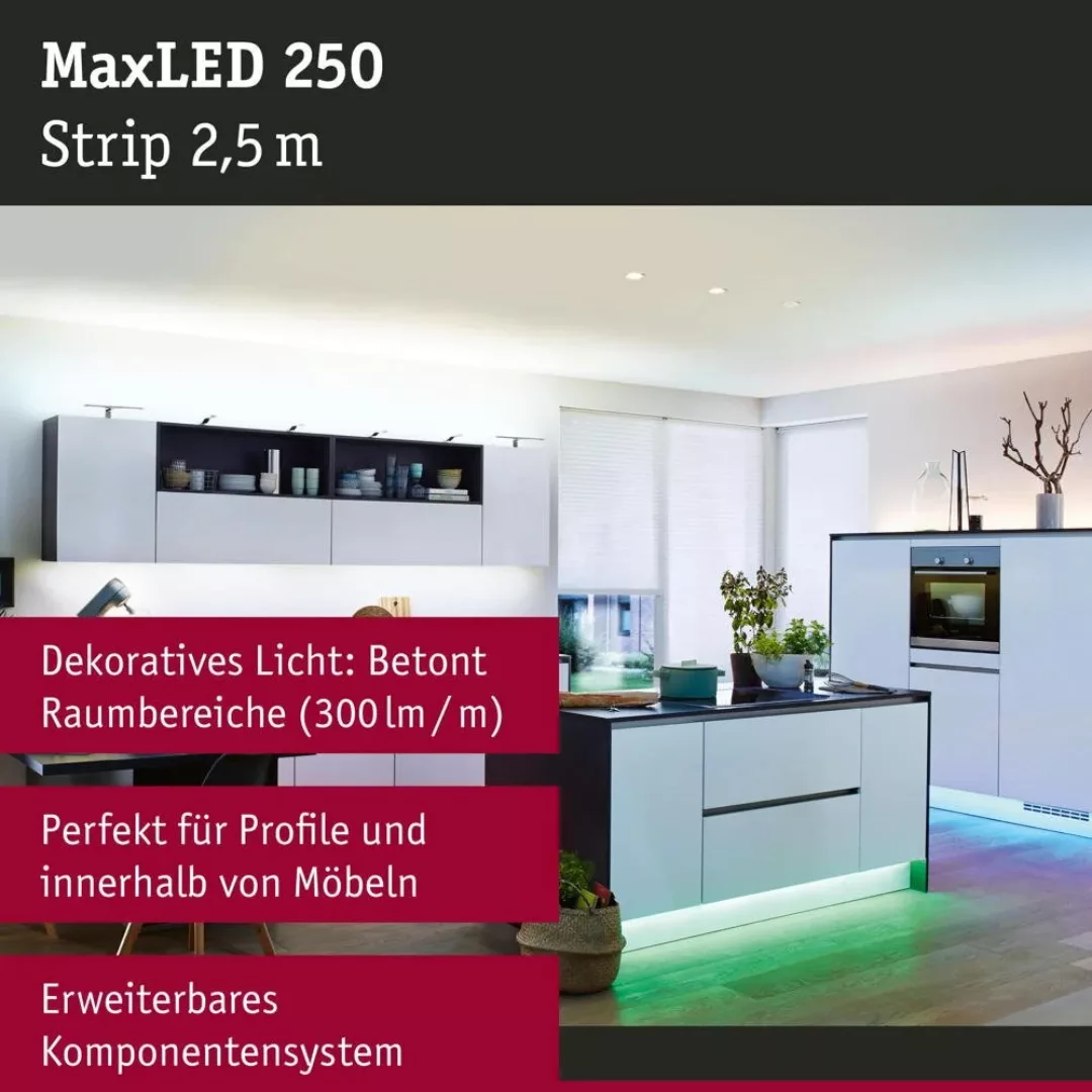 LED Strip MaxLED in Silber 17W 675lm RGBW 2500mm günstig online kaufen