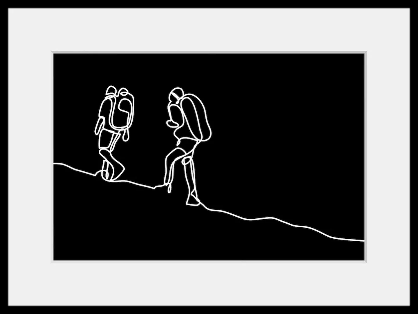 queence Bild »Mount Everest«, Frau-Mann-Kunst-Schwarz-Weiß-Sport-Berge, (1 günstig online kaufen