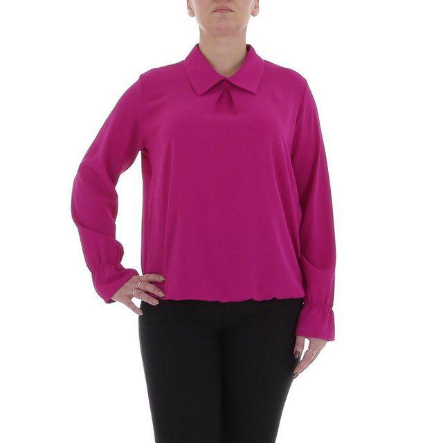 Ital-Design Langarmbluse Damen Elegant (85915894) Bluse in Pink günstig online kaufen