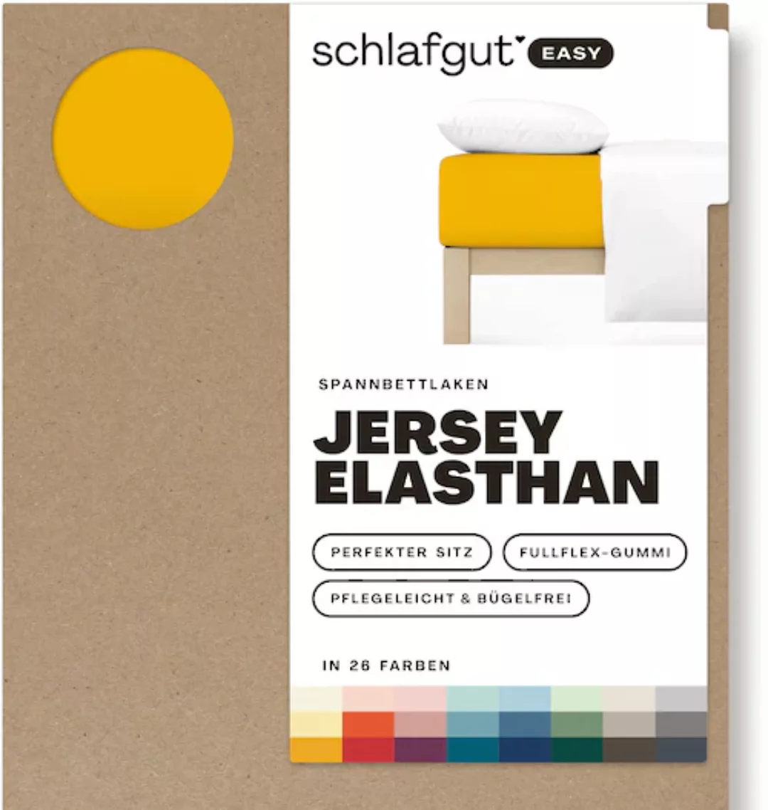 Schlafgut Spannbettlaken »EASY Jersey Elasthan«, MADE IN GREEN by OEKO-TEX® günstig online kaufen