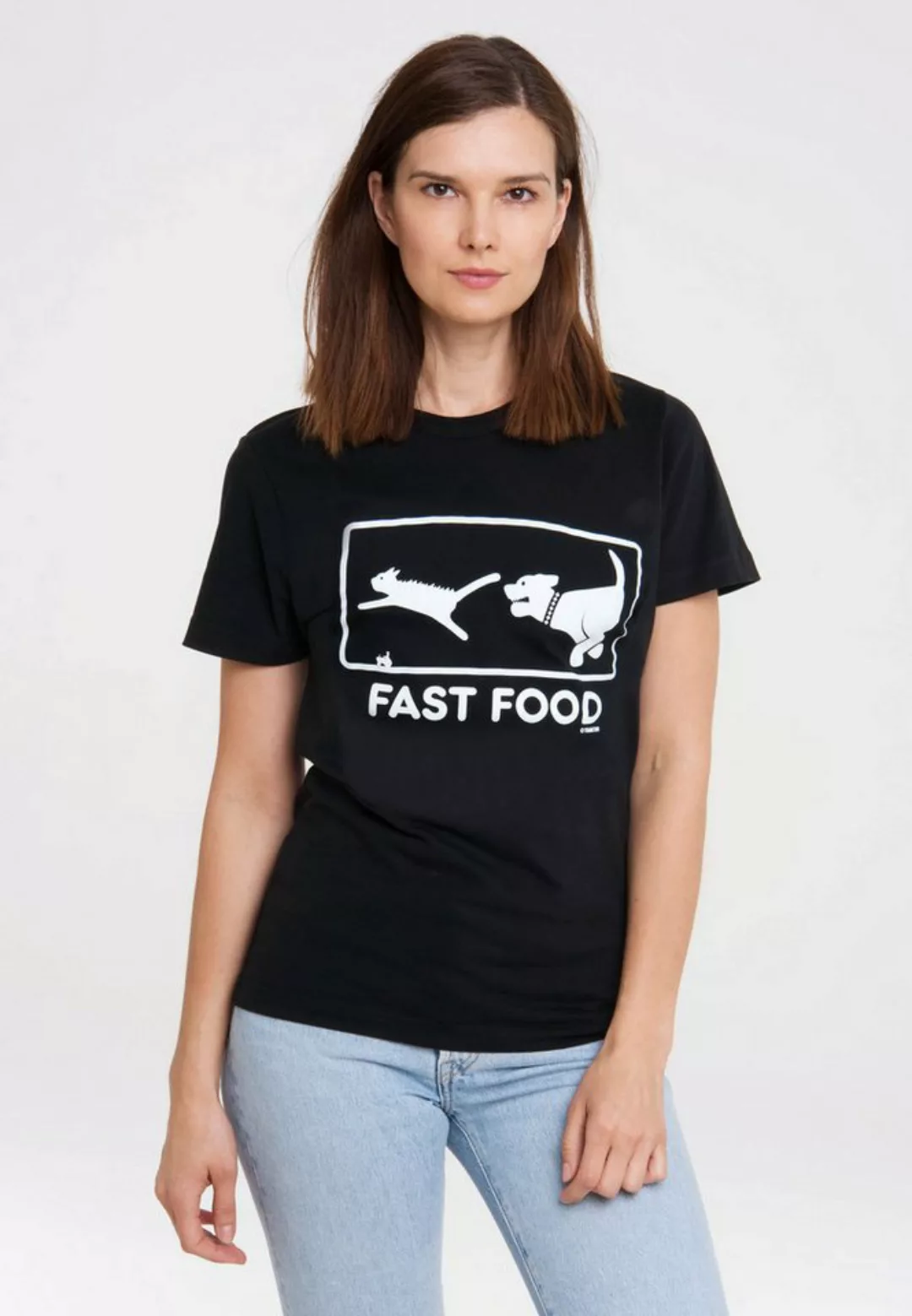 LOGOSHIRT T-Shirt Fast Food mit lustigem Print günstig online kaufen