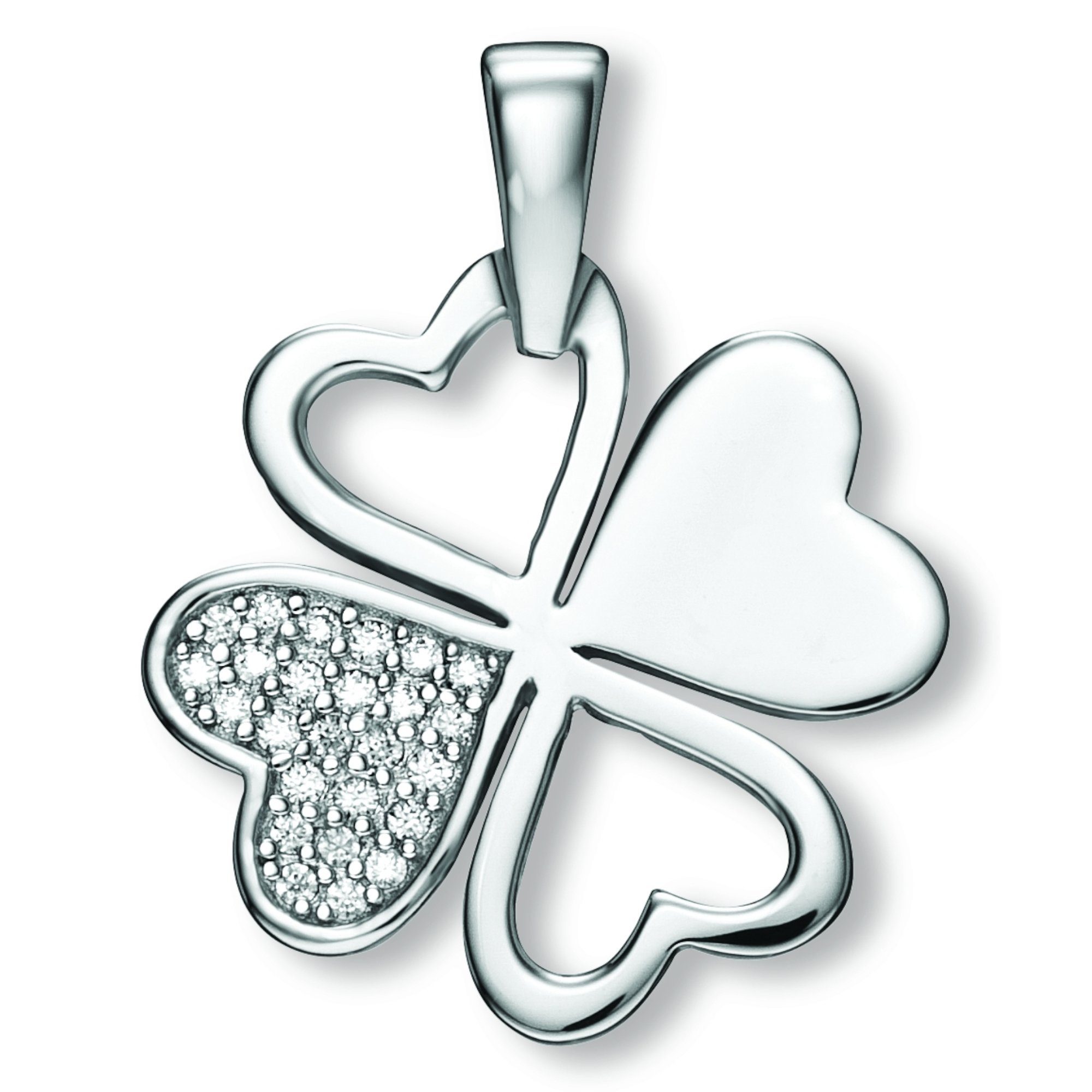 ONE ELEMENT Kettenanhänger Zirkonia Kleeblatt Anhänger günstig online kaufen