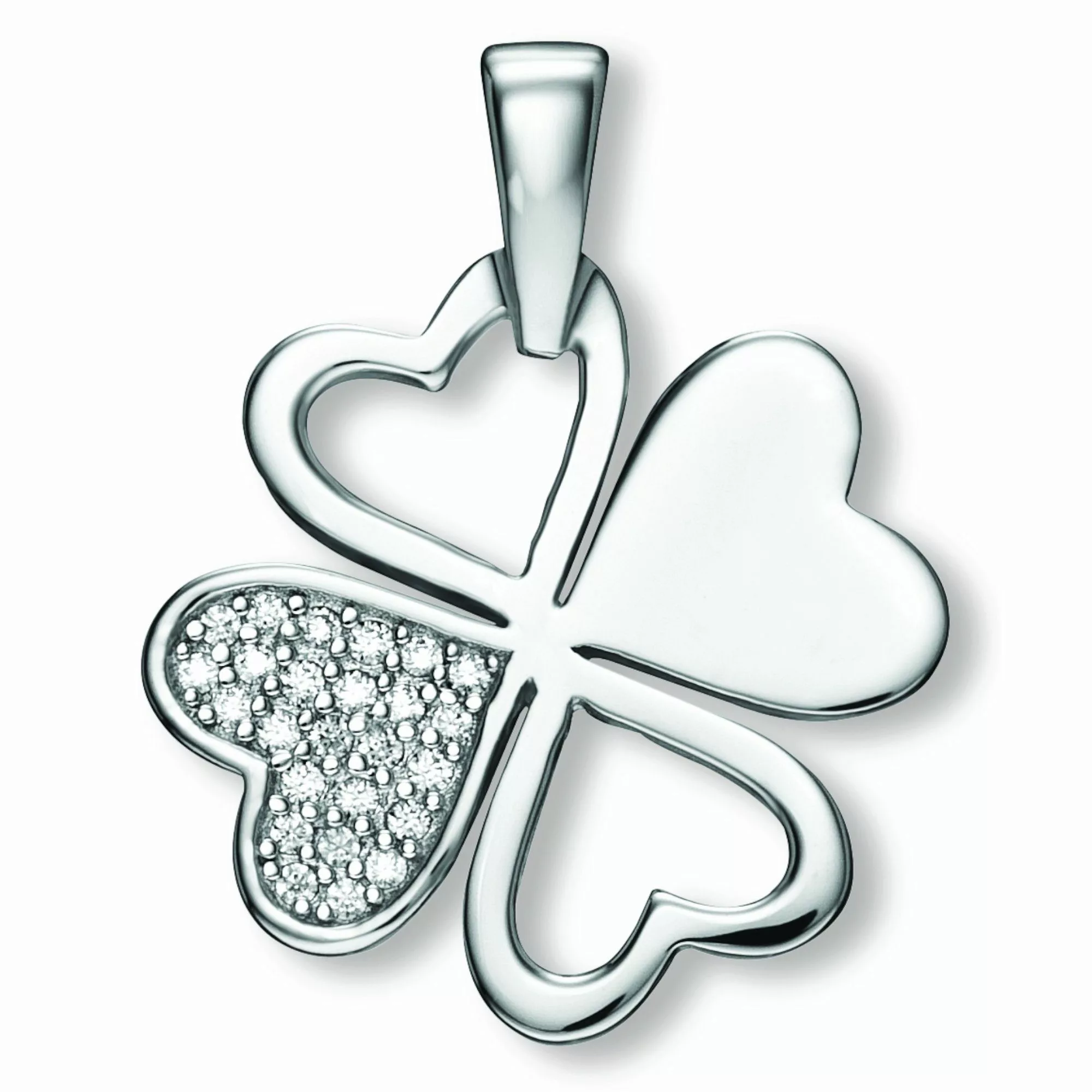 ONE ELEMENT Kettenanhänger Zirkonia Kleeblatt Anhänger günstig online kaufen