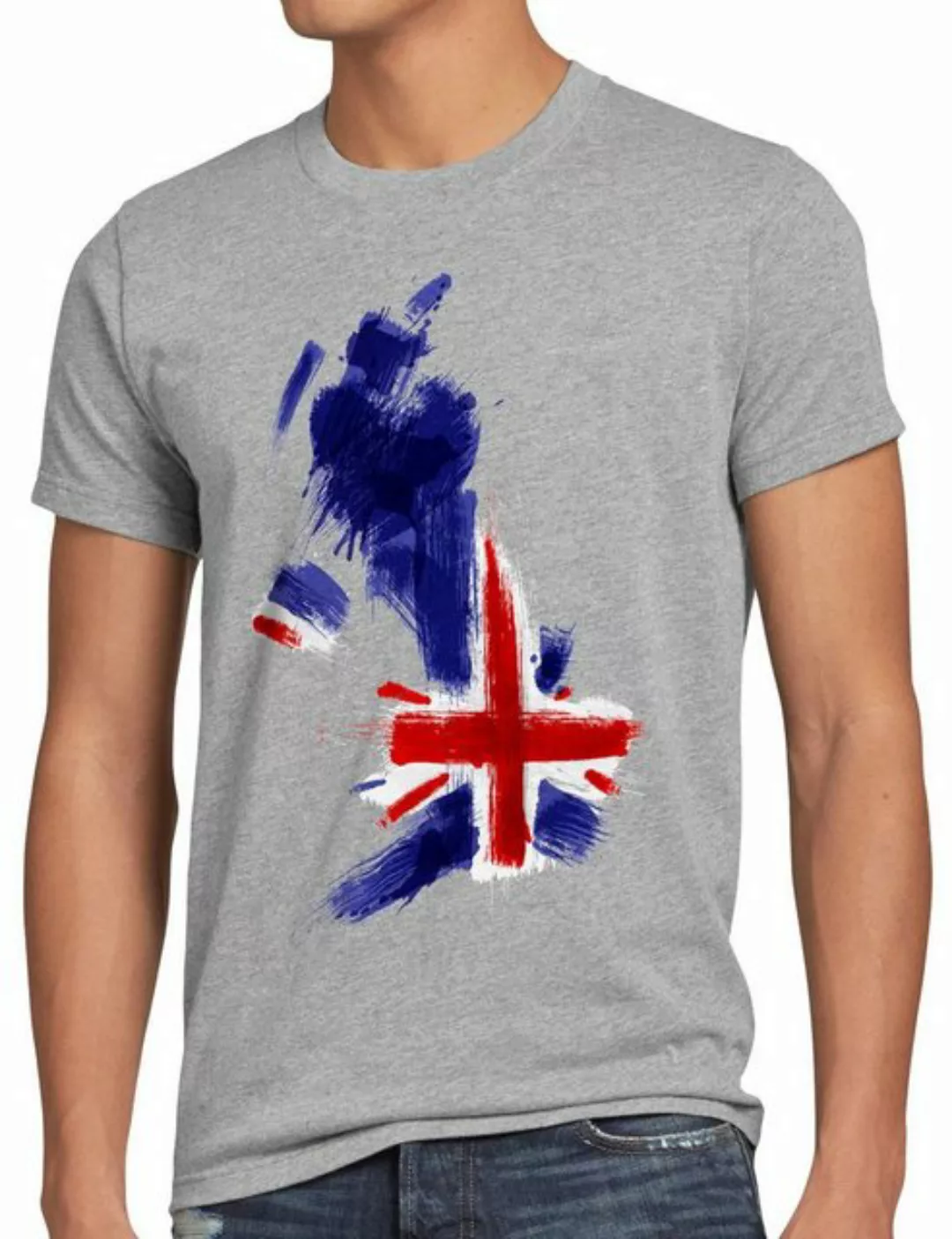 style3 Print-Shirt Herren T-Shirt Flagge England Fußball Sport Great Britai günstig online kaufen