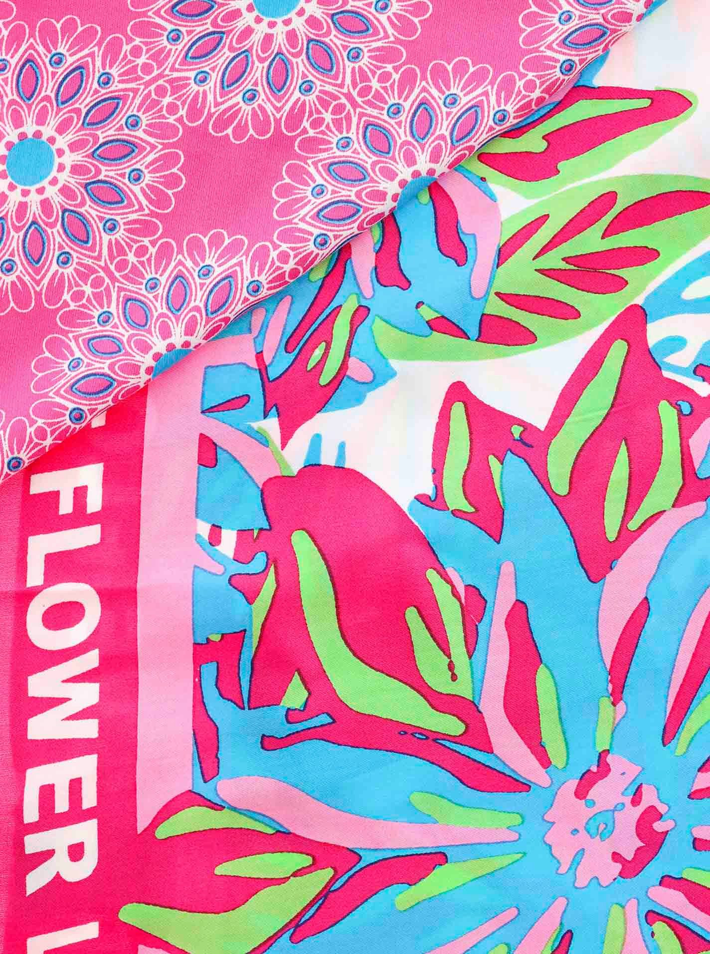 Zwillingsherz Modetuch "Flower Love", mit Tasseln günstig online kaufen