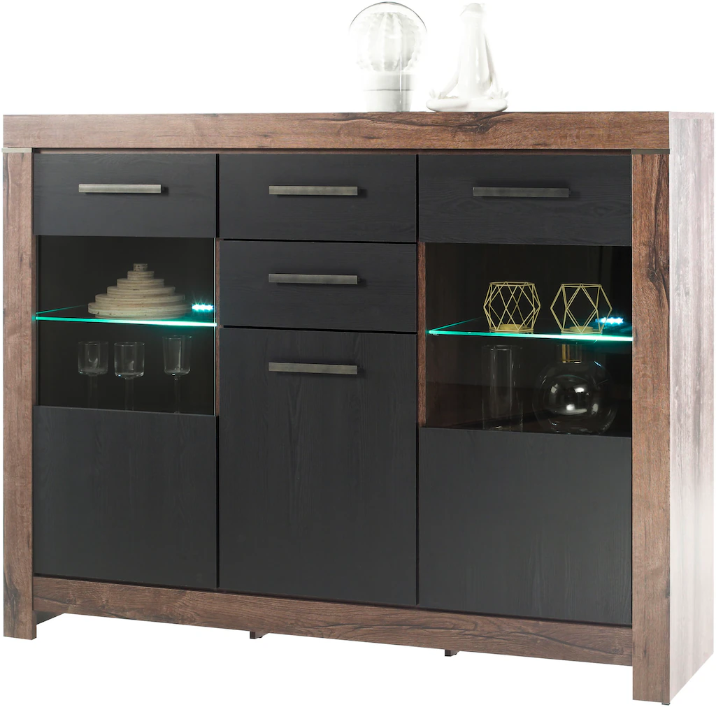 HBZ Highboard "Balin mit LED-Beleuchtung, BxHxT 160x125x45 cm", (1 St.), Mi günstig online kaufen