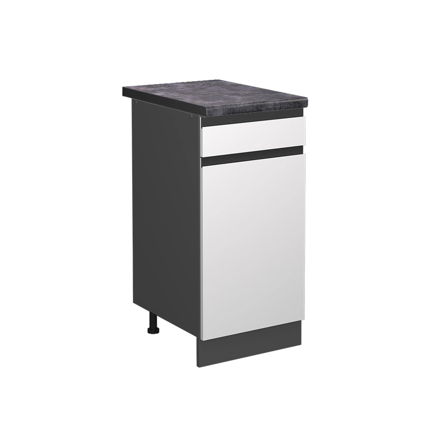 Vicco Unterschrank R-Line, Weiß/Anthrazit, 40 cm, günstig online kaufen