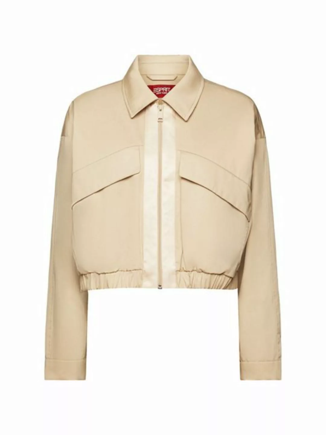Esprit Collection Strickjacke Jacke aus Baumwolltwill (1-tlg) günstig online kaufen