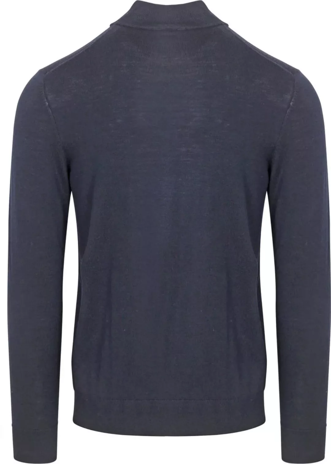 Profuomo Half Zip Pullover Merinowolle Navy - Größe XXL günstig online kaufen