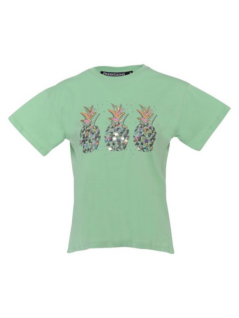 Freshlions T-Shirt T-Shirt Ananas mint M Pailletten günstig online kaufen