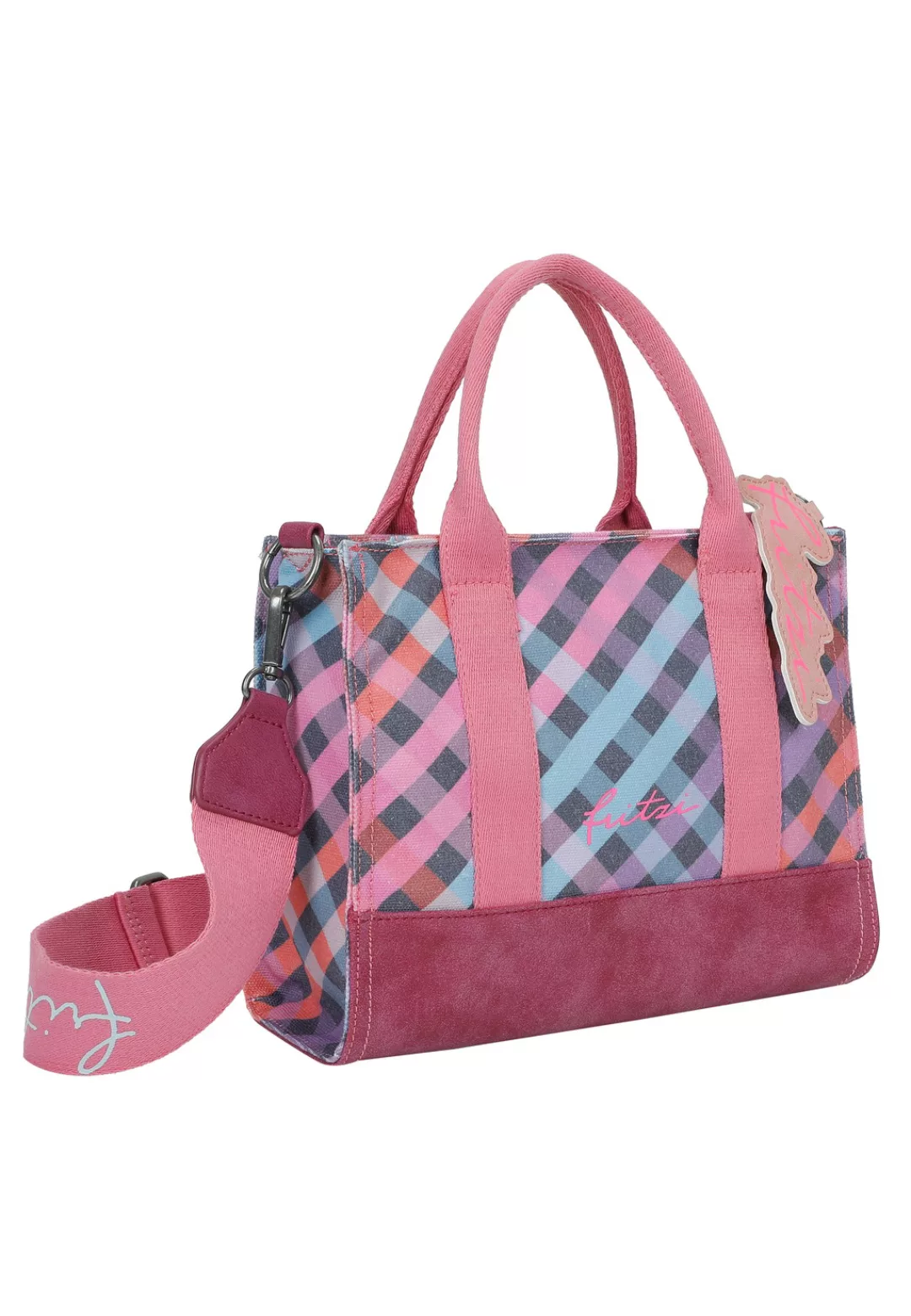 Fritzi aus Preußen Henkeltasche "Izzy09 Limited Canvas Autumn Check", mit s günstig online kaufen