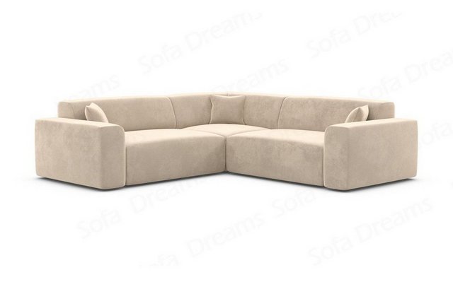 Sofa Dreams Ecksofa Polster Stoff Samtstoff Designer Sofa Mallorca L Form S günstig online kaufen