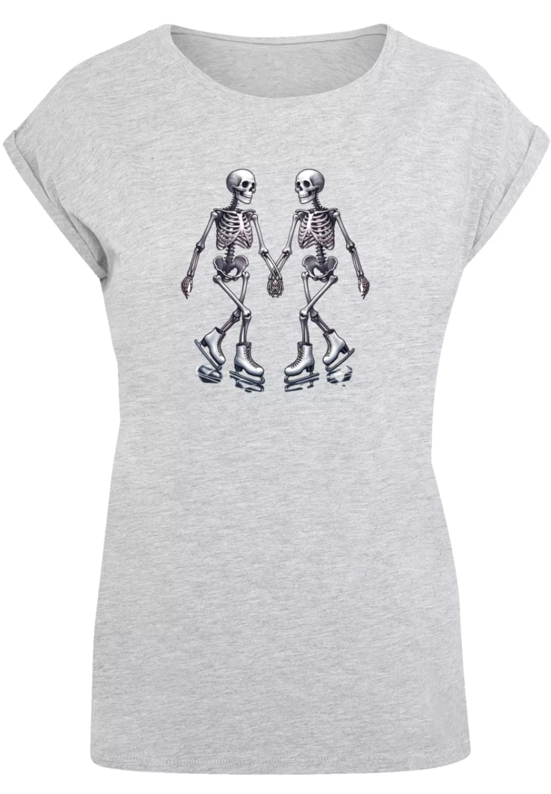 F4NT4STIC T-Shirt "Skelettpaar Eislaufen Valentinstagsgeschenk", Premium Qu günstig online kaufen