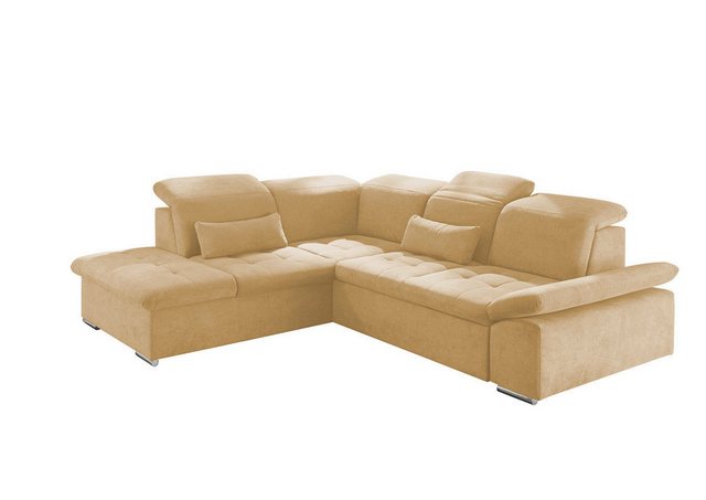 ED EXCITING DESIGN Ecksofa Wayne, mit Schlaffunktion & Bettkasten, 2x Niere günstig online kaufen