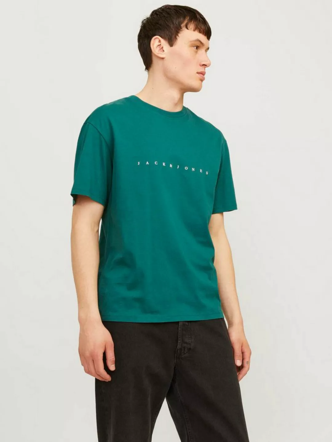 Jack & Jones Rundhalsshirt JJESTAR JJ TEE SS NOOS mit Logo Schriftzug günstig online kaufen