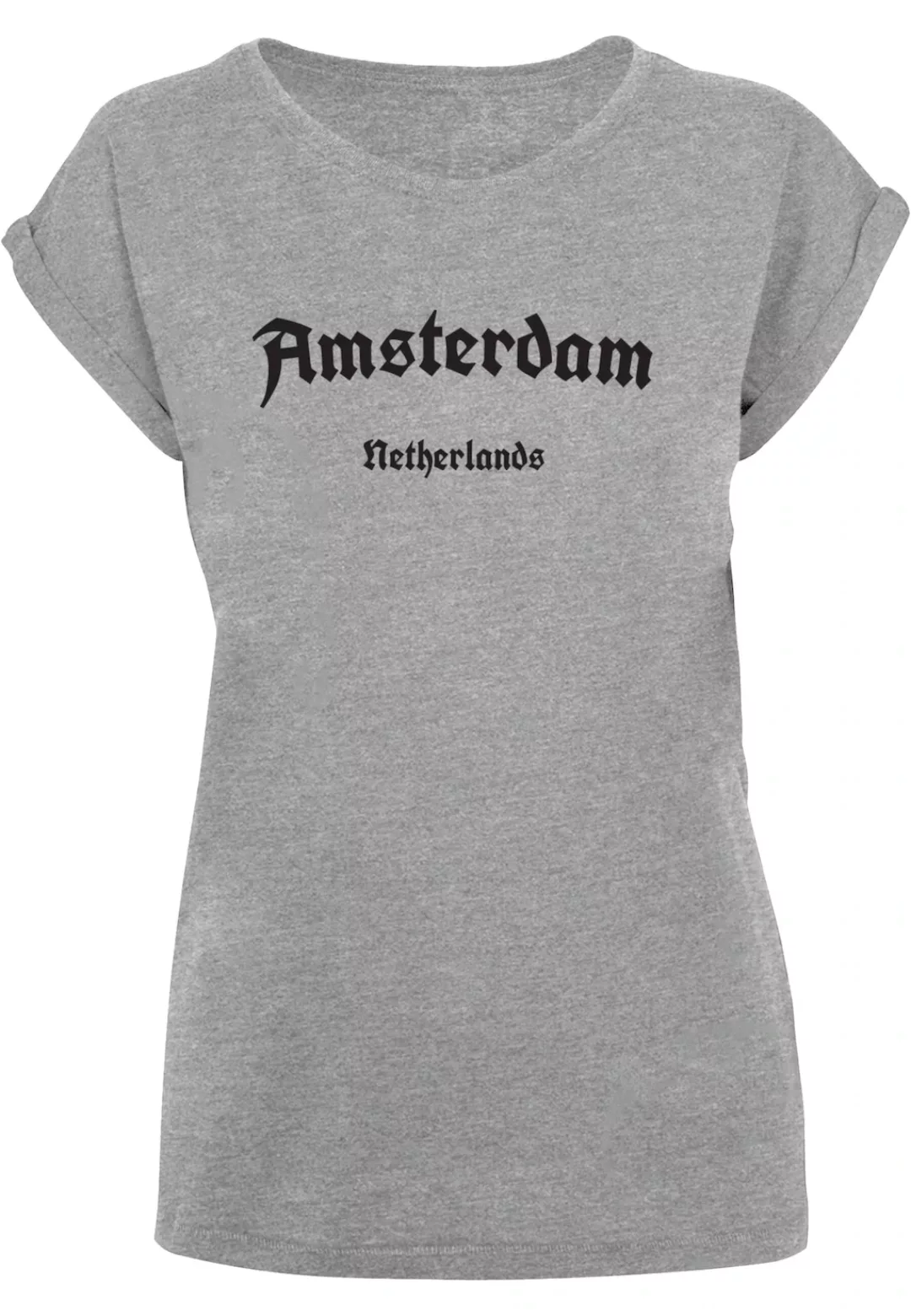 Merchcode T-Shirt "Merchcode Damen Ladies Amsterdam Extended Shoulder Tee" günstig online kaufen