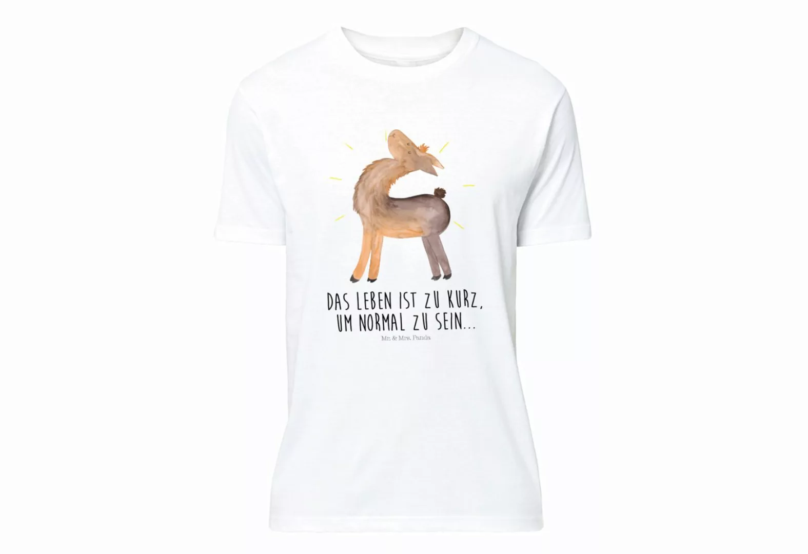 Mr. & Mrs. Panda T-Shirt Lama stolz - Weiß - Geschenk, Kumpel, Anders, Shir günstig online kaufen