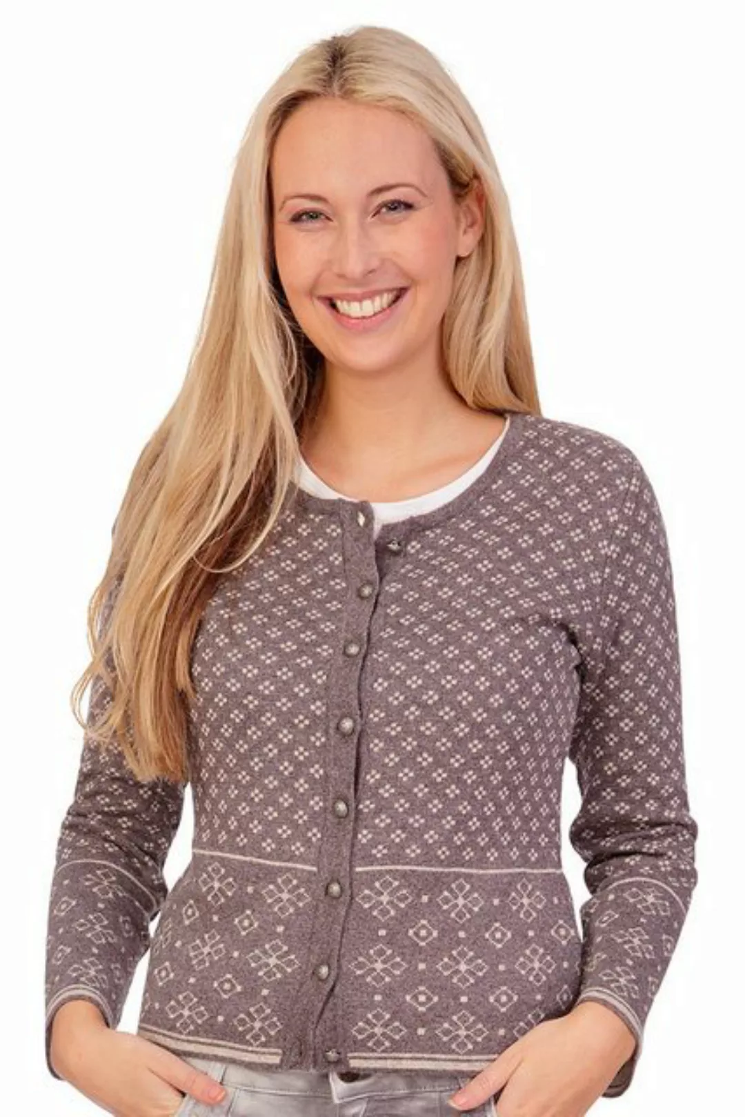 orbis Trachtenjacke Trachten Strickjacke - SEFORA - natur, taupe günstig online kaufen