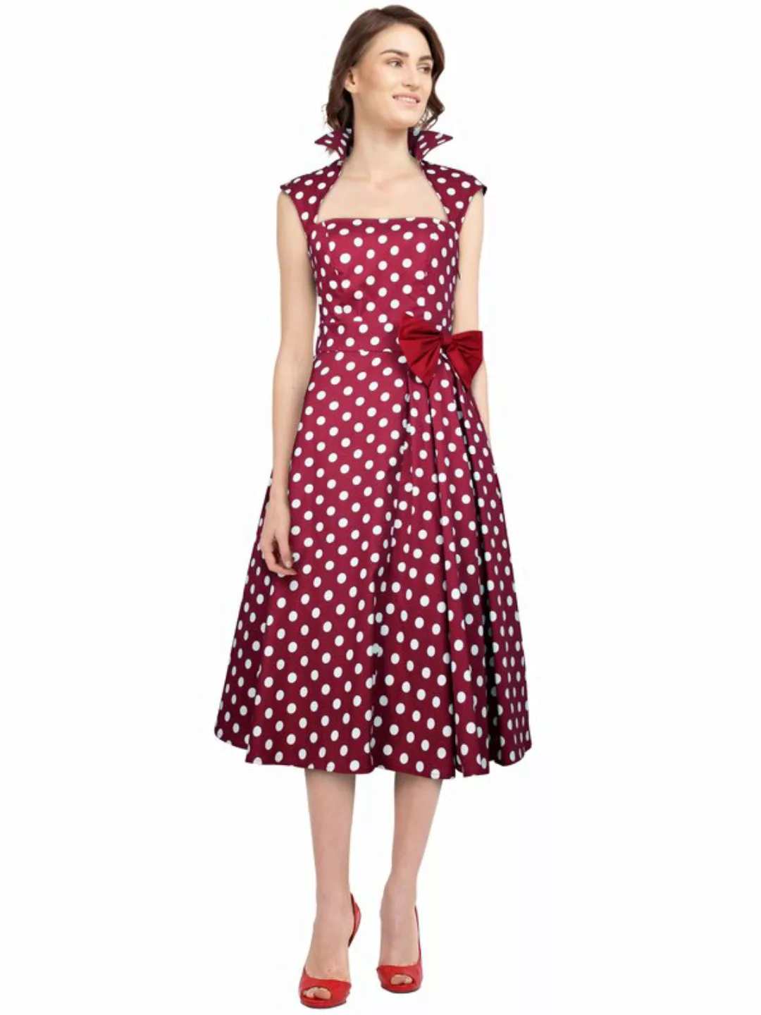 Polka-Dot Belted Red günstig online kaufen