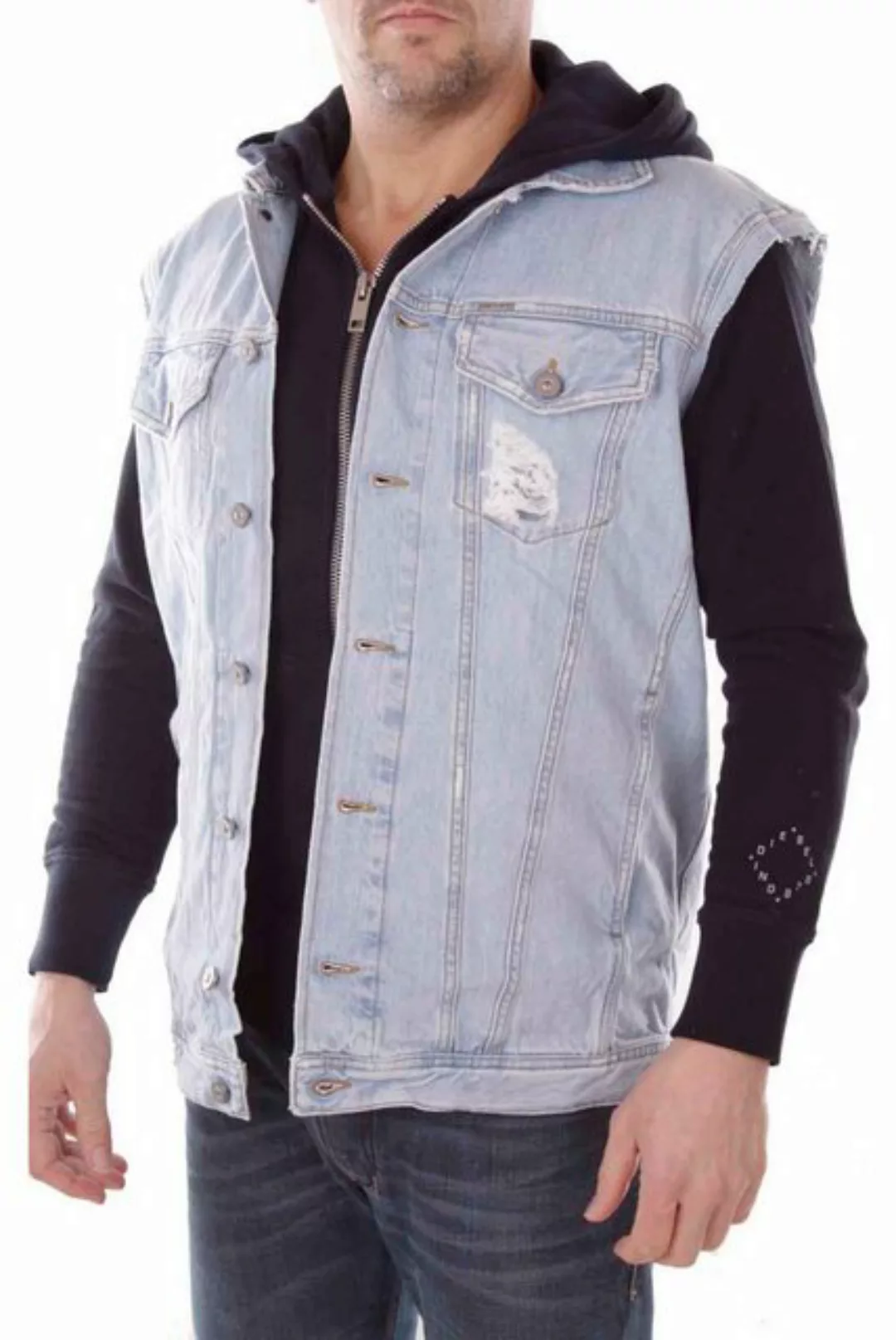 Diesel Jeansweste Diesel D-Hill-SM Herren Jeansjacke Weste günstig online kaufen