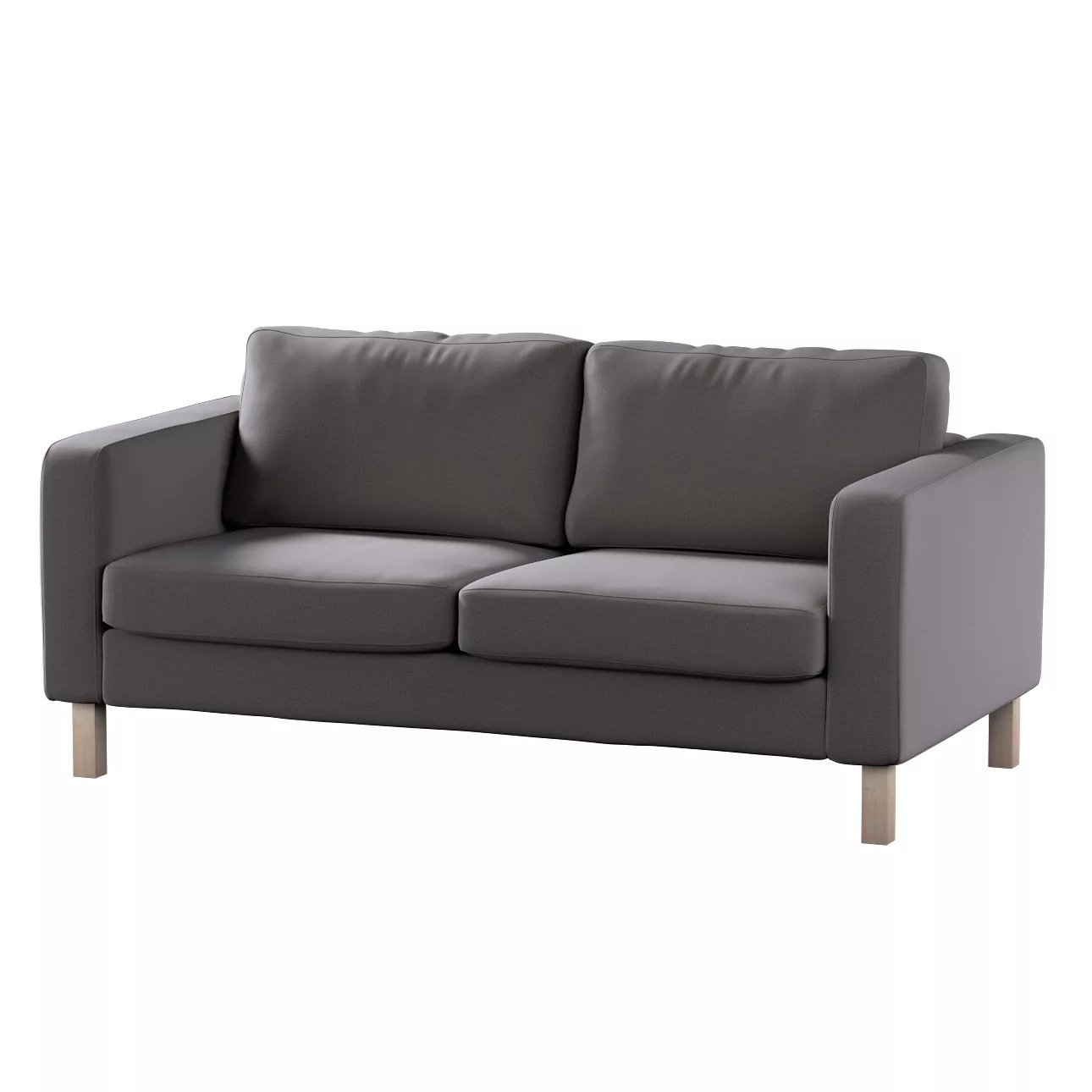 Bezug für Karlstad 2-Sitzer Sofa nicht ausklappbar, braun, Sofahusse, Karls günstig online kaufen