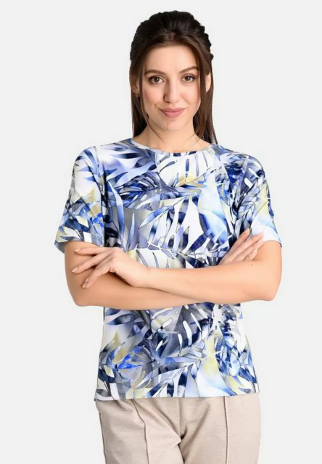 BICALLA T-Shirt Shirt Jungle - 10/blue-Leinenme (1-tlg) günstig online kaufen