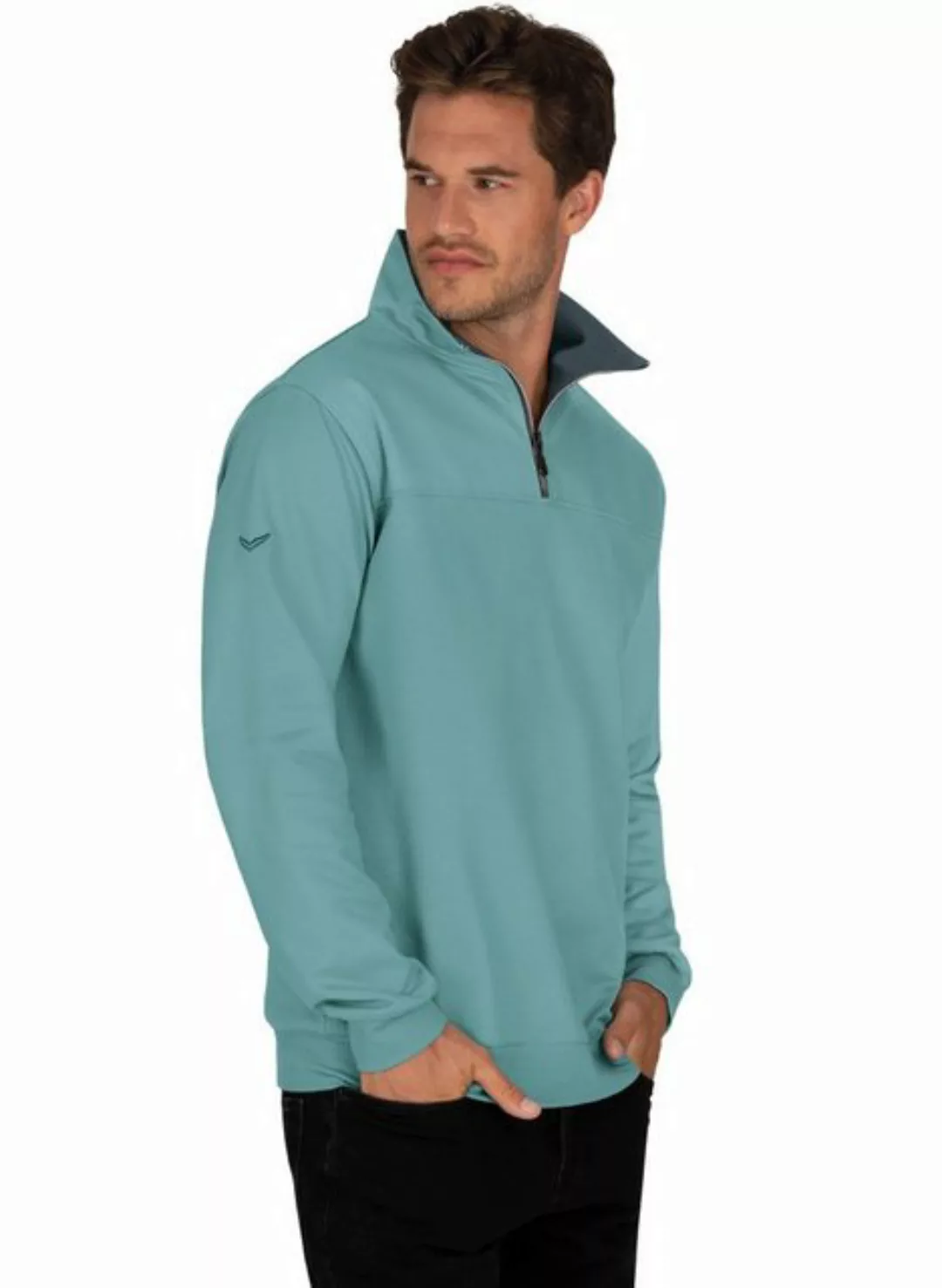 Trigema Sweatshirt "TRIGEMA Sweatshirt mit Reißverschluss" günstig online kaufen