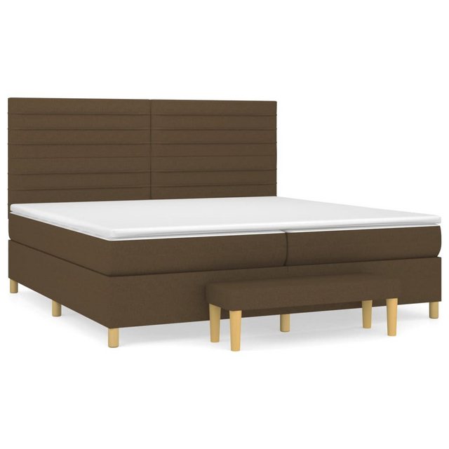 vidaXL Boxspringbett Boxspringbett mit Matratze und Fusshocker Stoff (200 x günstig online kaufen