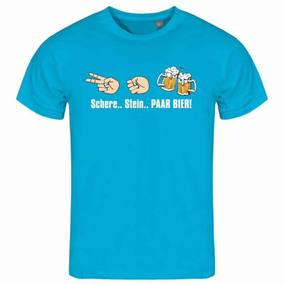 deinshirt Print-Shirt Herren T-Shirt Schere Stein paar Bier Funshirt mit Mo günstig online kaufen