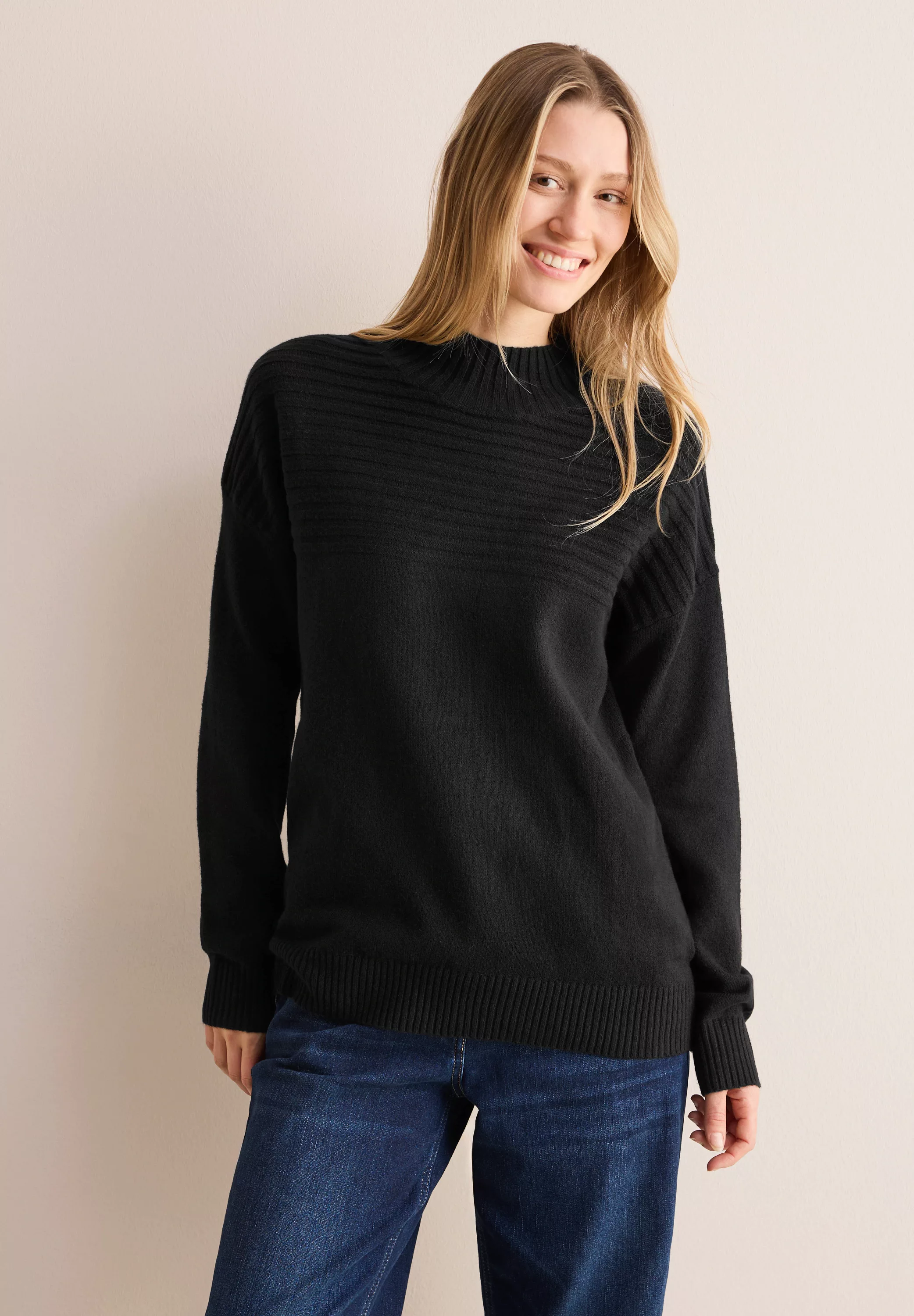 Cecil Strickpullover, mit Kontrastdetails günstig online kaufen