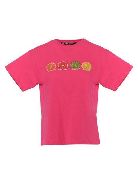 Freshlions T-Shirt T-Shirt Orangen pink M Stickerei günstig online kaufen