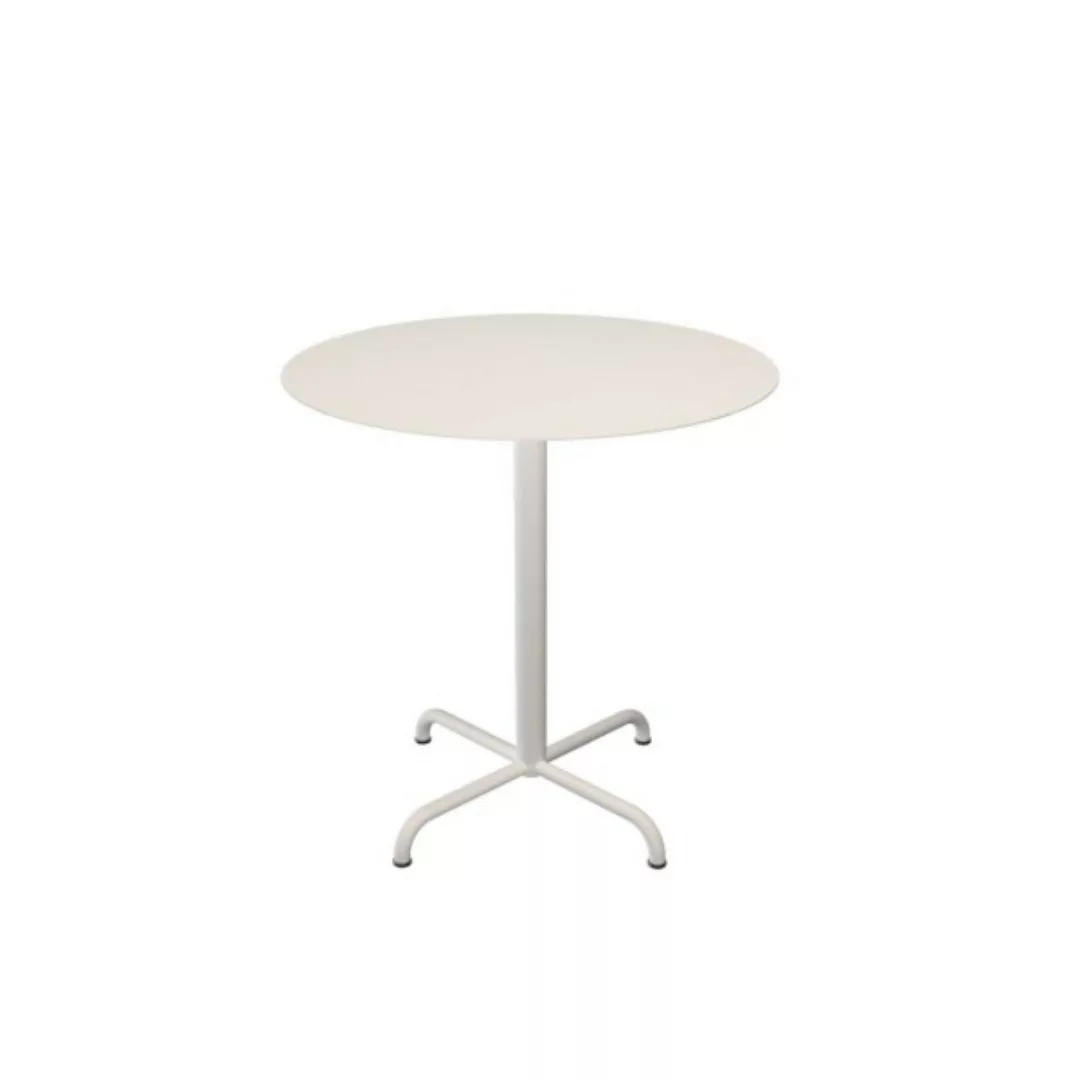 Pico Cafe-Tisch Outdoor Quadratisch Weiß Rund Ø 74 cm günstig online kaufen