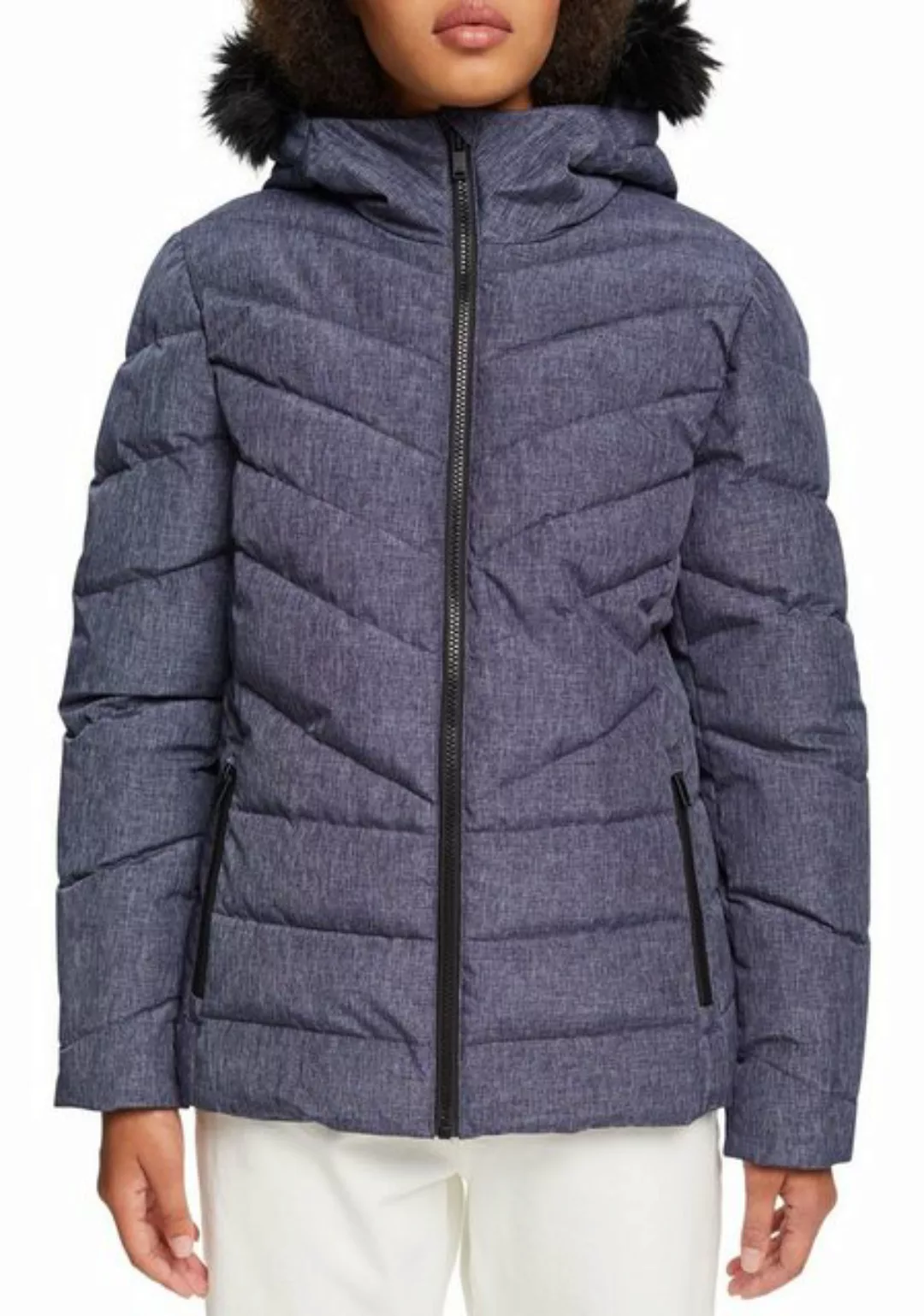 edc by Esprit Steppjacke mit abnehmbarer Webfellblende günstig online kaufen