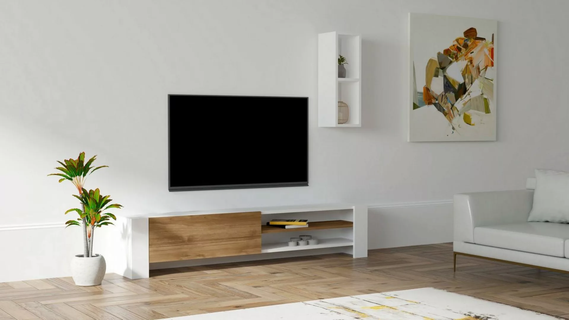 Skye Decor TV-Schrank Schränke, 33x160x26,8 cm, 100% Melaminbeschichtete Pa günstig online kaufen