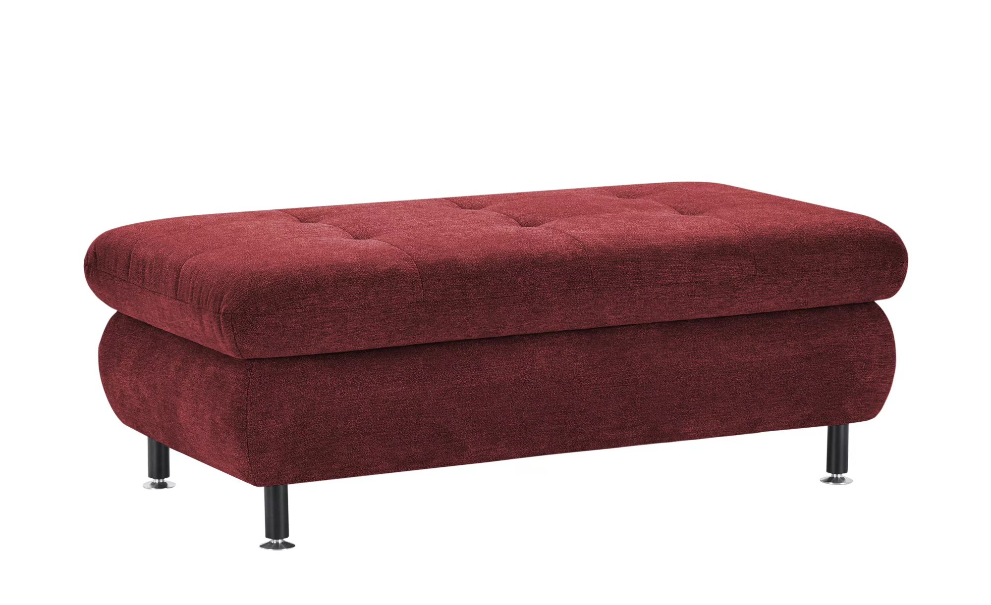 XXL-Hocker - rot - 129 cm - 47 cm - 64 cm - Polstermöbel > Hocker - Möbel K günstig online kaufen