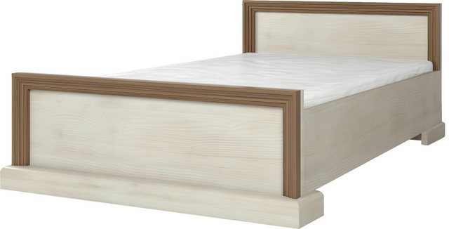 Xlmoebel Bett Holz Bettrahmen in Beige für Doppelbett 160x200 mit Polsterun günstig online kaufen