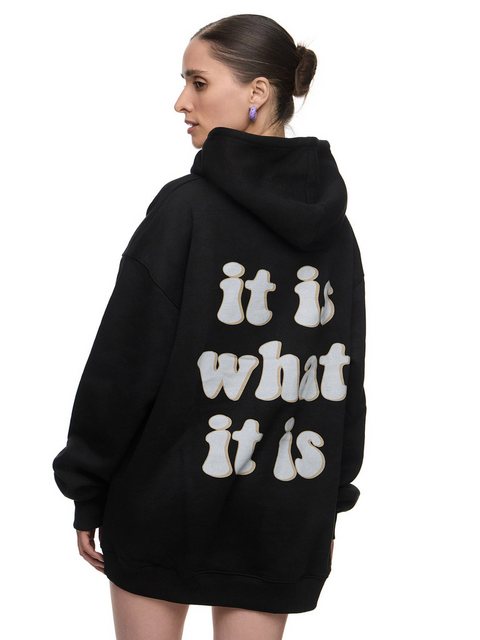 Worldclassca Hoodie Worldclassca Oversized "IT IS" Print Hoodie Kapuzenpull günstig online kaufen