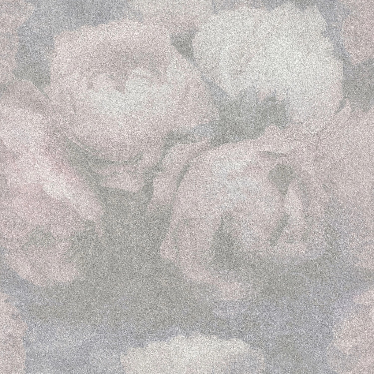 Bricoflor Pastell Tapete mit Rosen Vintage Blumentapete Romantisch in Grau günstig online kaufen