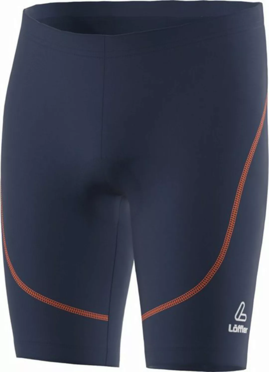 Löffler Fahrradhose HR. BIKE-BUNDHOSE STRIPE DARK BLUE/ORANGE günstig online kaufen